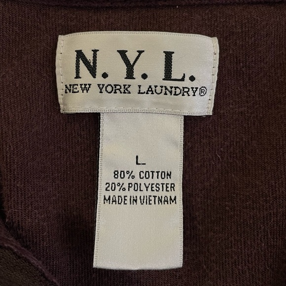 Vintage Y2K Brown Velour Zip-Up - Picture 3 of 3